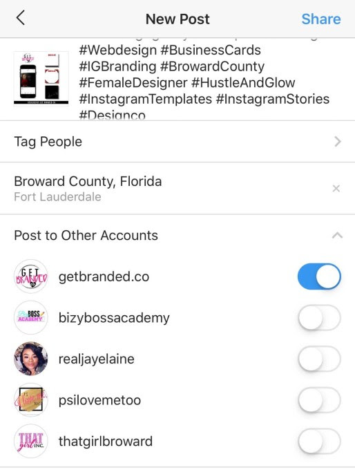 Instagram multi-posting