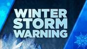 Winter Storm Warning Sign