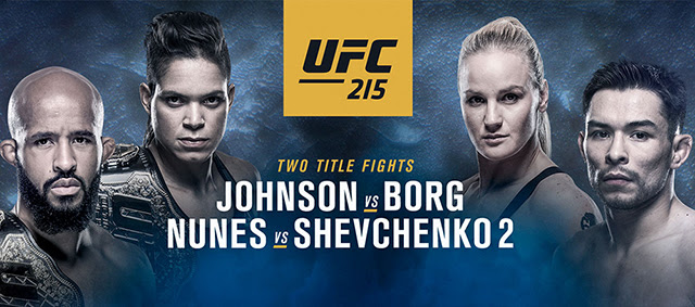UFC 215 Johnson vs. Borg Sat Sept 9th