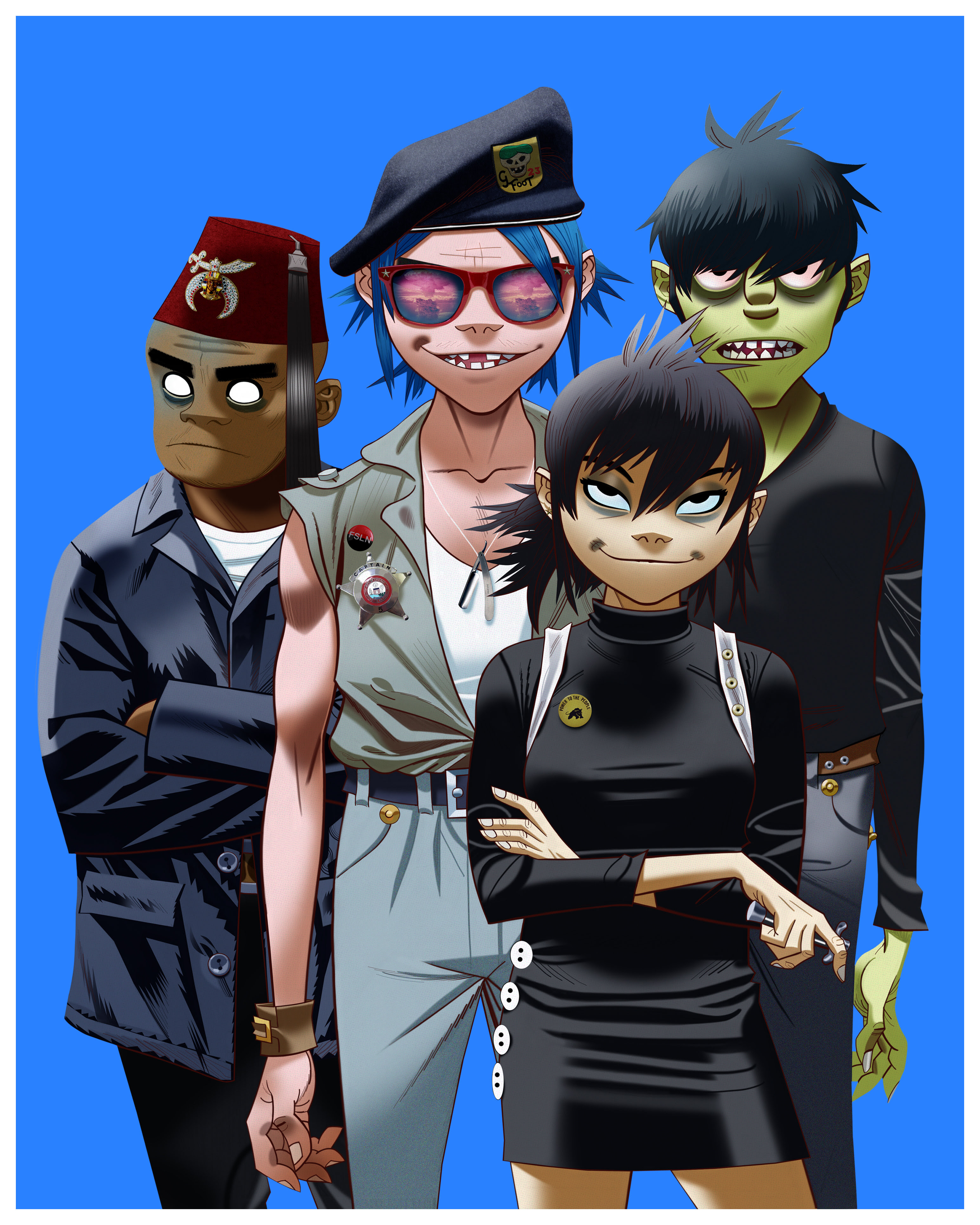 Die Gorillaz Kommen Im November Auf HUMANZ Tour