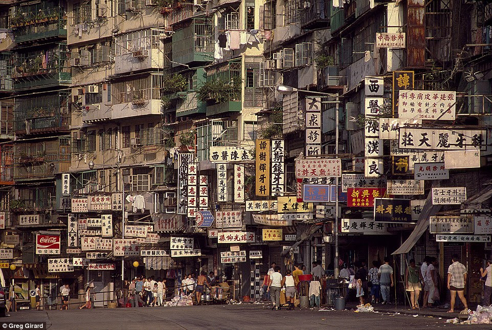 The former Chinese military site became an urban settlement after Japanese forces retreated during World War II and squatters moved in