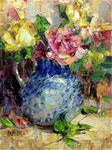 Roses and Cezanne's Outlines. - Posted on Wednesday, April 15, 2015 by Julie Ford Oliver