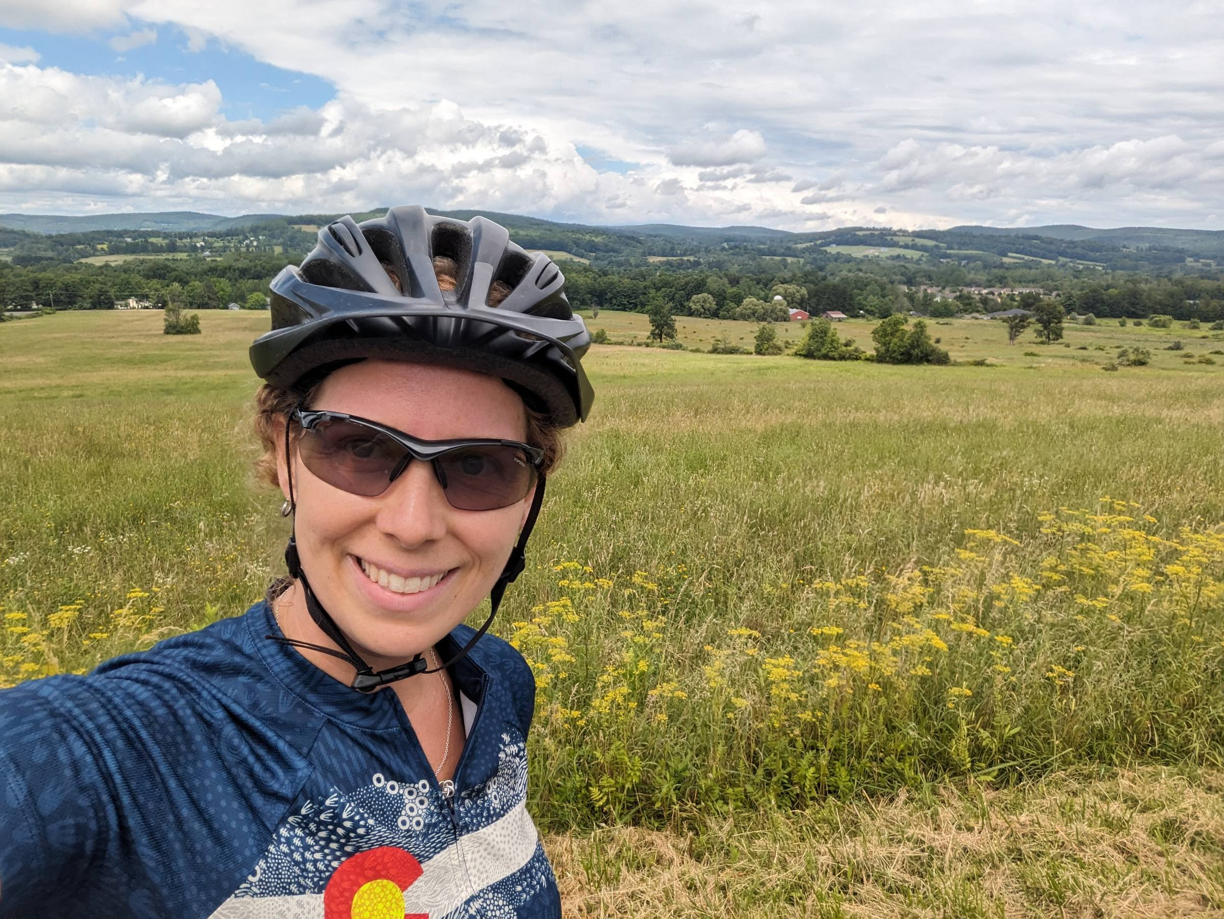 Erin on a bike ride