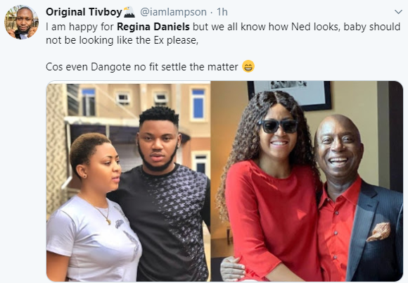 Nigerians react to news of Regina Daniels expecting her first child with husband, Ned Nwoko