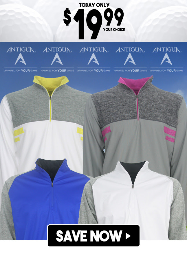 Antigua Performance Outerwear $19.99! On sale today