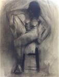 Charcoal sketch - Posted on Sunday, December 14, 2014 by Christine Bayle