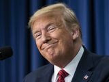 President Donald Trump smiles as he speaks to members of the National Border Patrol Council at the White House in Washington, Friday, Feb. 14, 2020. (AP Photo/J. Scott Applewhite)