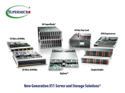 Supermicro unveils new X11 Generation SuperServer, SuperStorage and SuperBlade systems