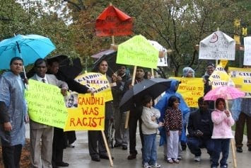 Oct. 2, 2010: Gandhi statue protested in Flint, Michigan