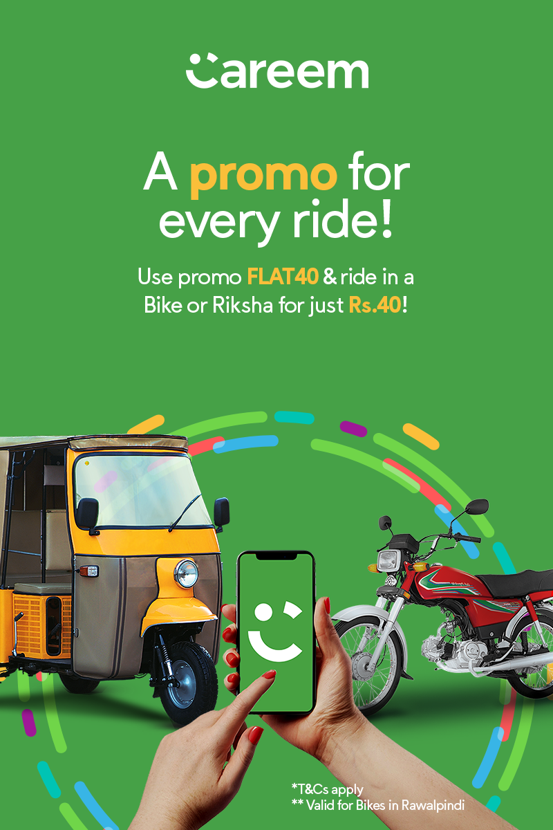 careem promo for bike and riksha