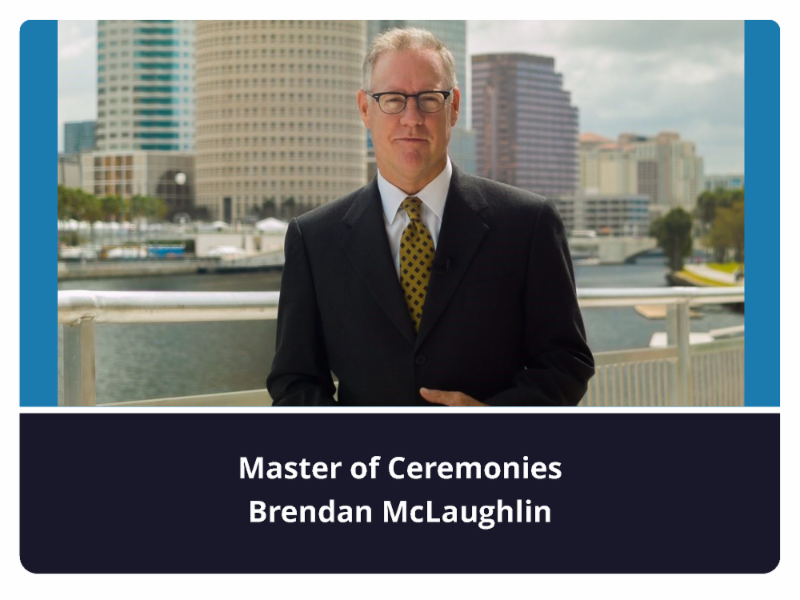 Master of Ceremonies Brendan McLaughlin