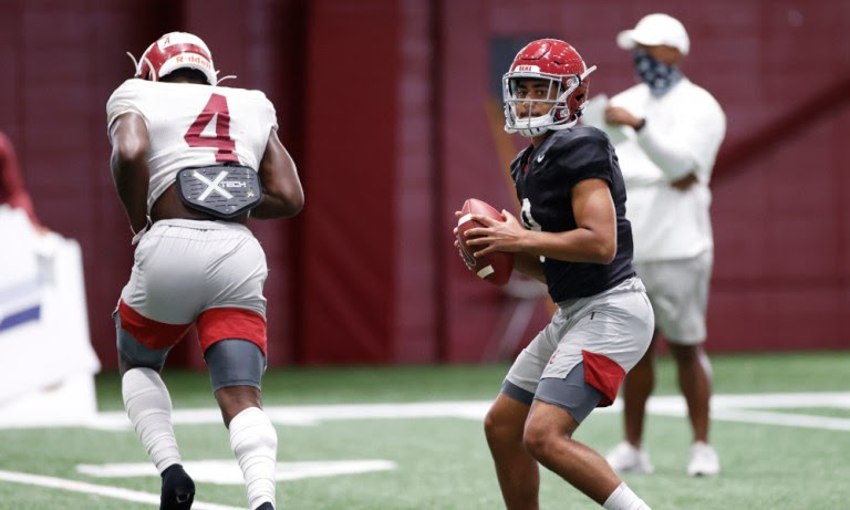 cotton bowl 2021 alabama qb bryce young breaks passing ...