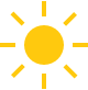 Sun icon.