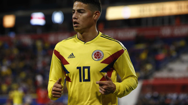 James Rodríguez volta à seleção da Colômbia após 4 meses