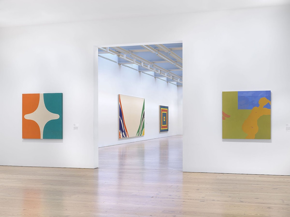 Installation view of Spilling Over: Color in the 1960s 