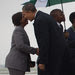 President Obama, Michelle Obama, former President George W. Bush and Laura Bush arrived in Johannesburg.