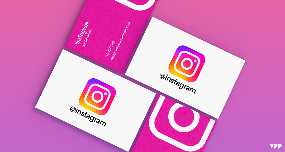 Instagram business card