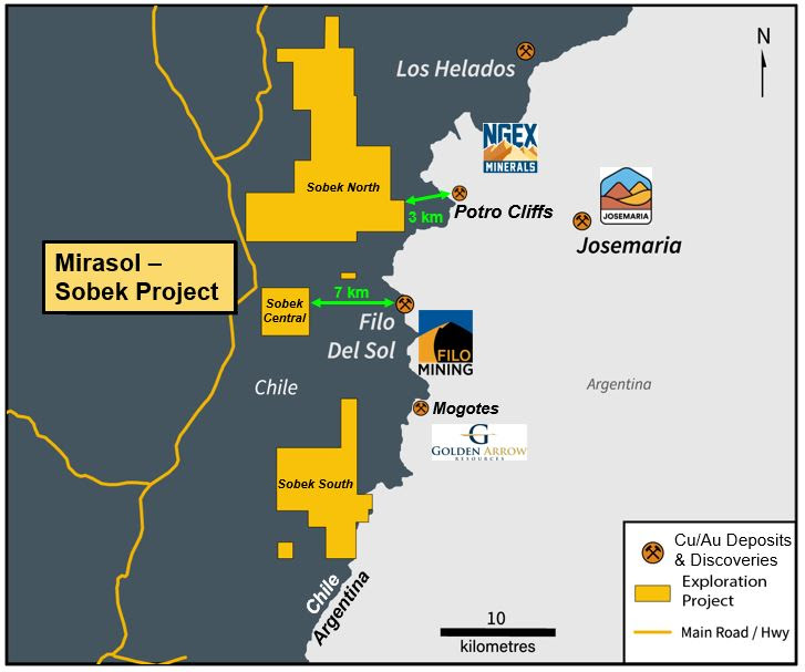 Mirasol comienza el programa de perforación inaugural en el proyecto emblemático de cobre Sobek en el distrito de Vicuña, Chile