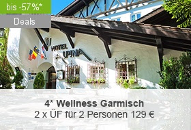 Hotelgutschein 4* Treff Hotel Alpina Garmisch-Partenkirchen - Hotelgutschein 4* Treff Hotel Alpina Garmisch-Partenkirchen