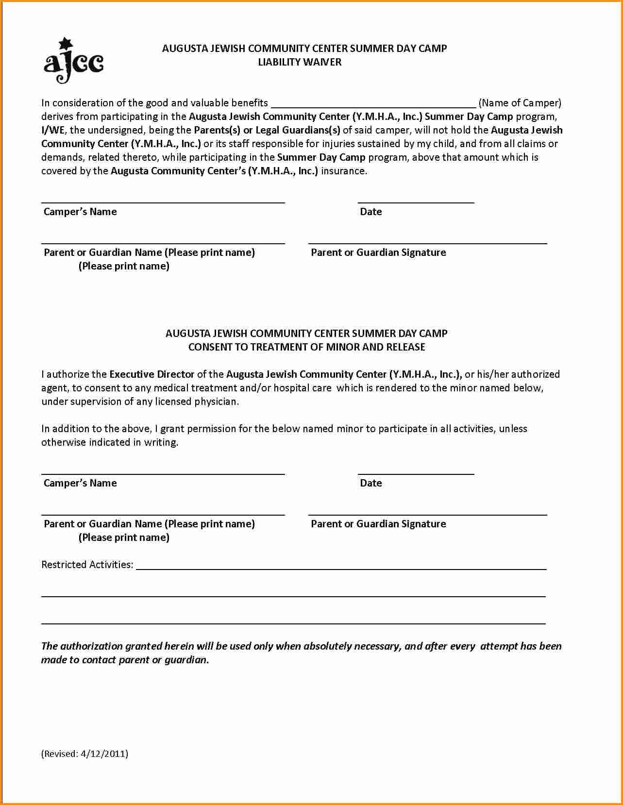 General Liability Waiver form Template Lovely 28 Of Product Liability