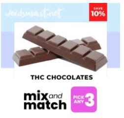 3 Pack Mix and Match THC Chocolates