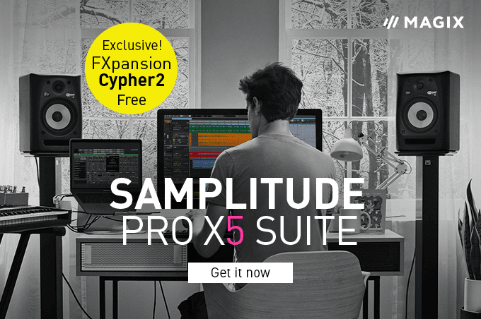 Samplitude Pro X5 Suite included free: FXpansion Cypher2