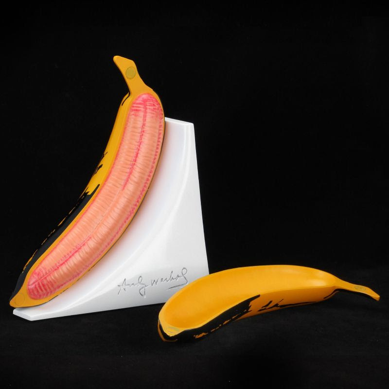 Andy Warhol Yellow Banana Pop Art Plush Pillow by Kidrobot
