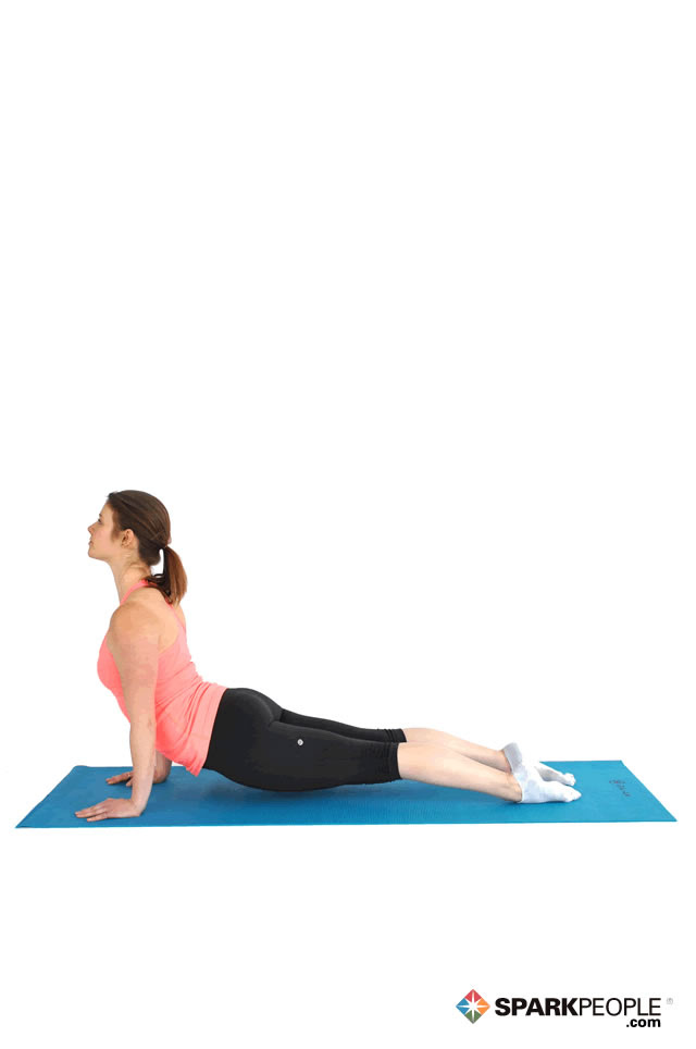 Home exercises for abs  Upward-dog