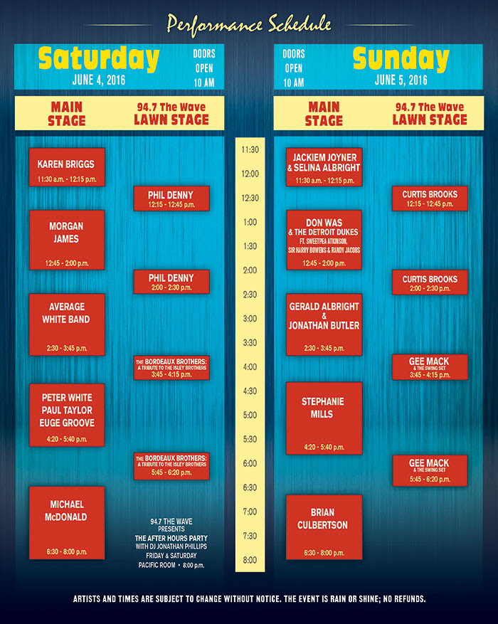 Check out the Schedule Here