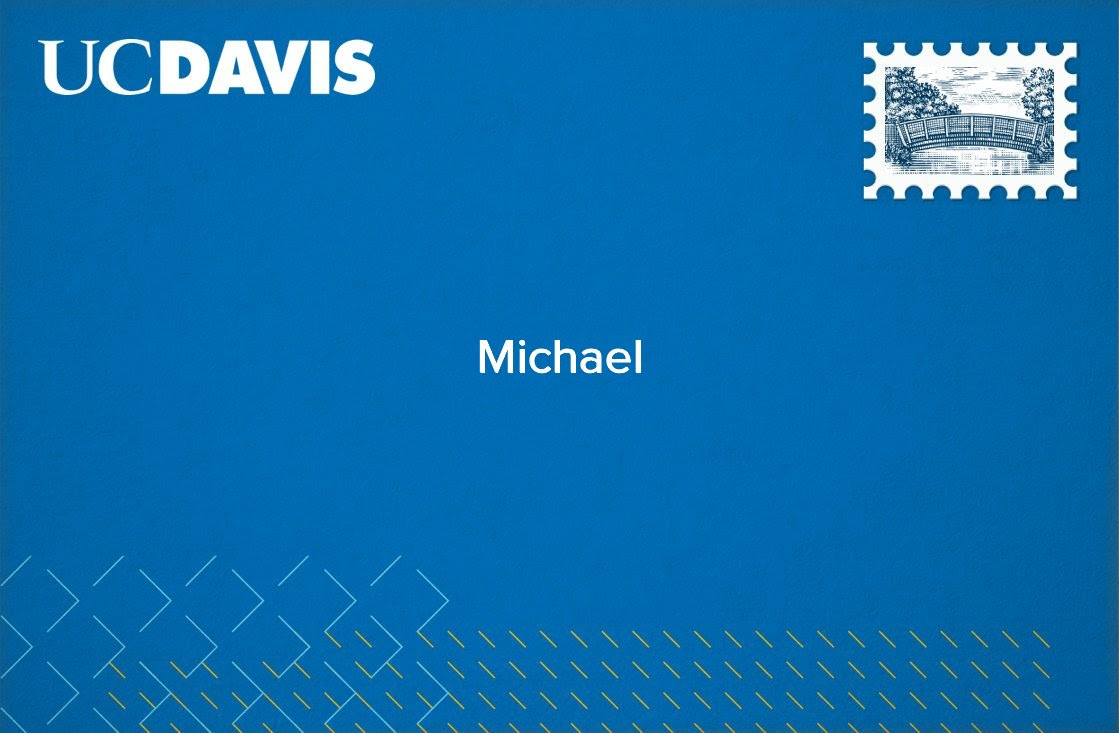 Envelope from UC Davis Annual Fund that says: Michael