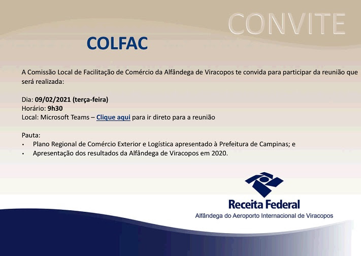 Reunião COLFAC VIRACOPOS