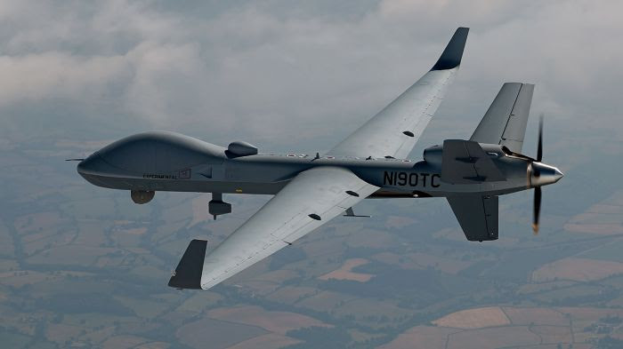 Le drone de surveillance SkyGuardian, de l'américain General Atomics