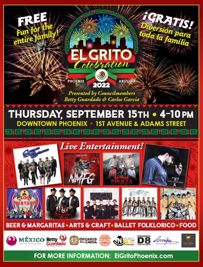 Hispanic Heritage Month with El Grito Celebration in Downtown Phoenix ...