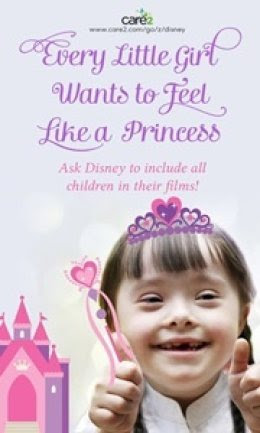 Toda criancinha quer se sentir como uma Princesa. Peça à Disney para incluir todas as crianças em seus filmes!