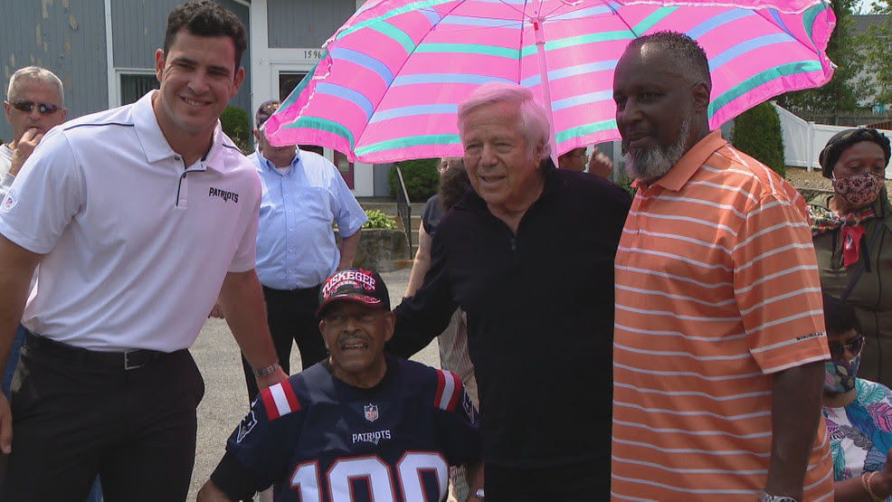  Visit from Robert Kraft just one surprise for Tuskegee Airman celebrating 100th birthday