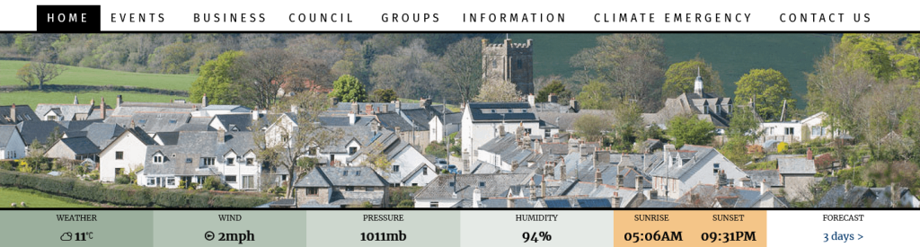 Climate Emergency in Chagford Parish Council top main menu