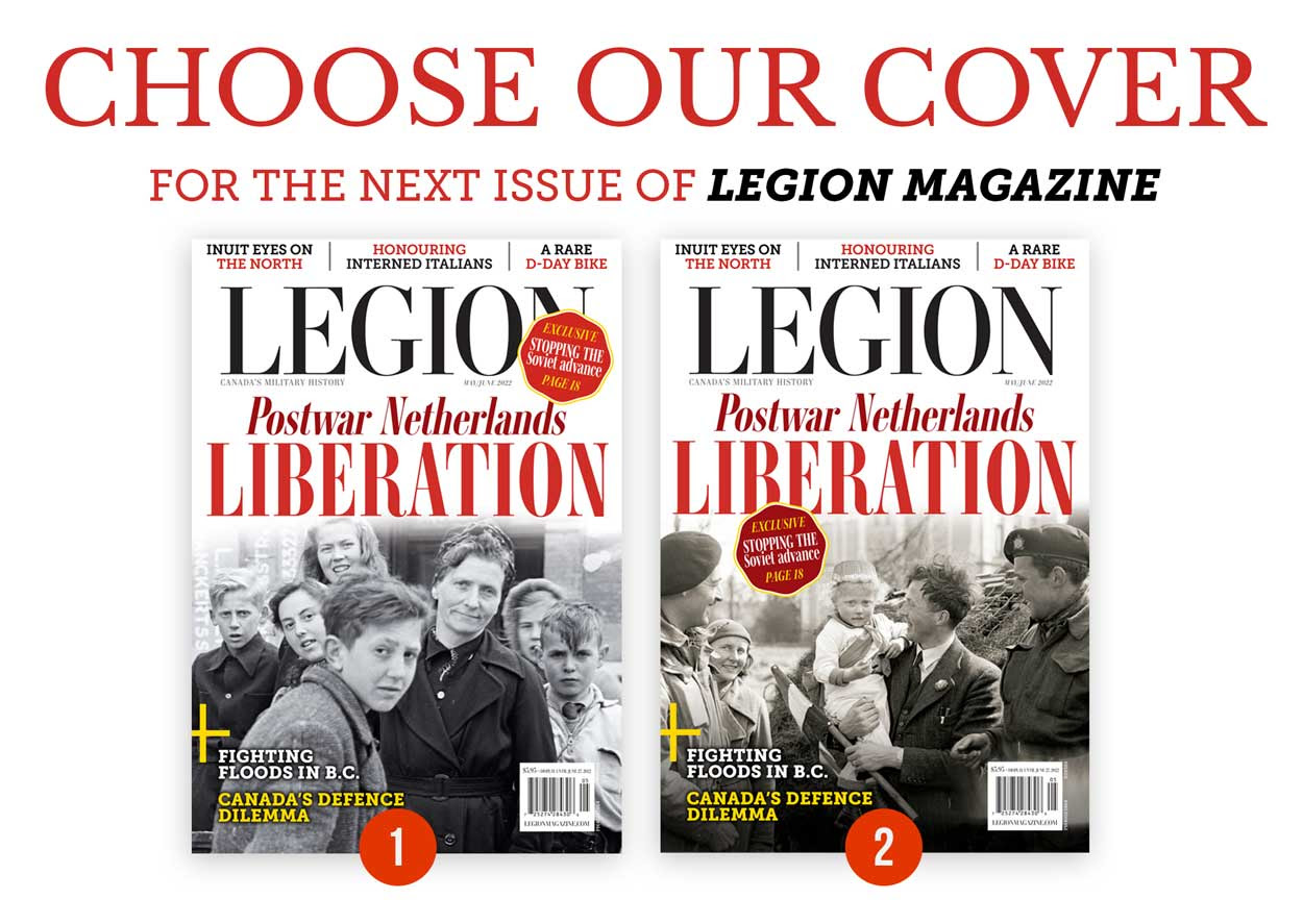 Choose our cover for Legion Magazine