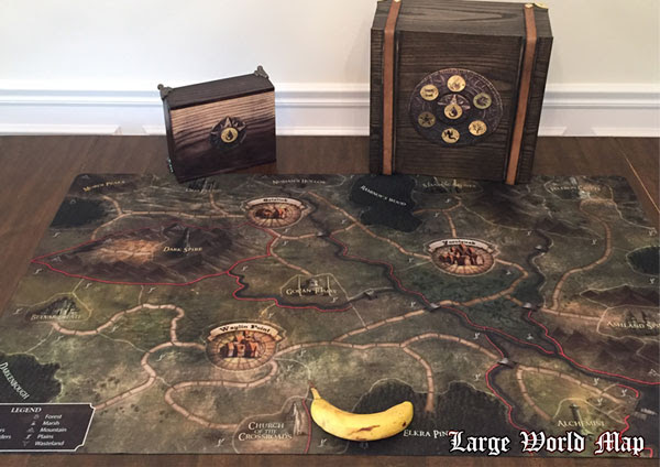 (Large world map and custom Dogmight single and deluxe game box - See Kickstarter for more details.)