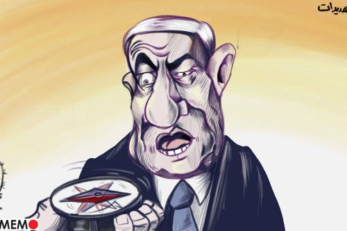 Netanyahu and the judicial reform overhaul - Cartoon [Sabaaneh/Middle East Monitor]