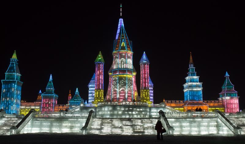 Le Carnaval features a giant ice palace.