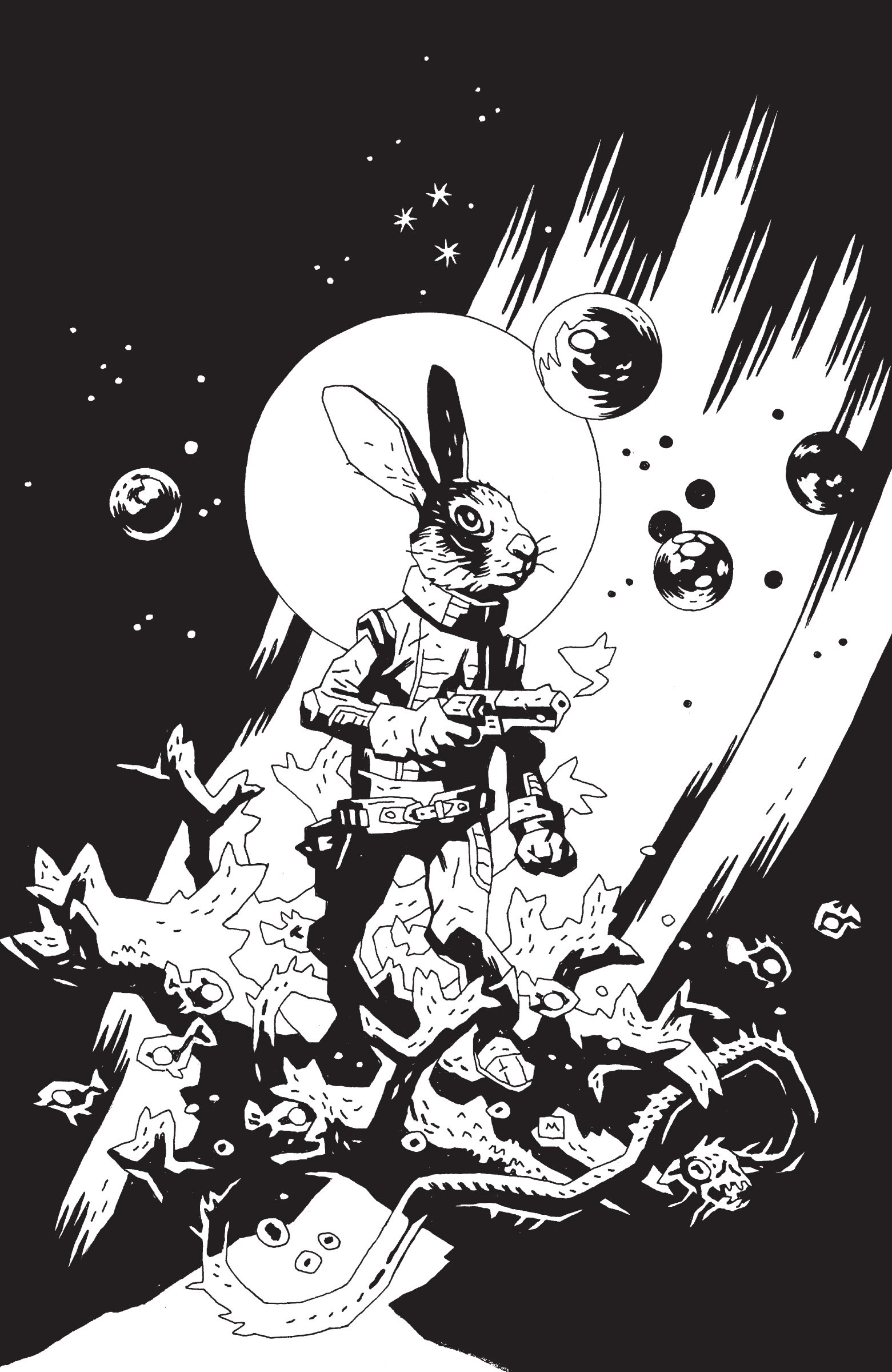 Star Wars Hyperspace Stories Annual Jaxxon 2023 Mignola Black and White Convention Exclusive Variant