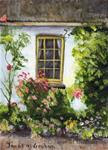 Cottage Window ACEO - Posted on Monday, February 2, 2015 by Janet Graham