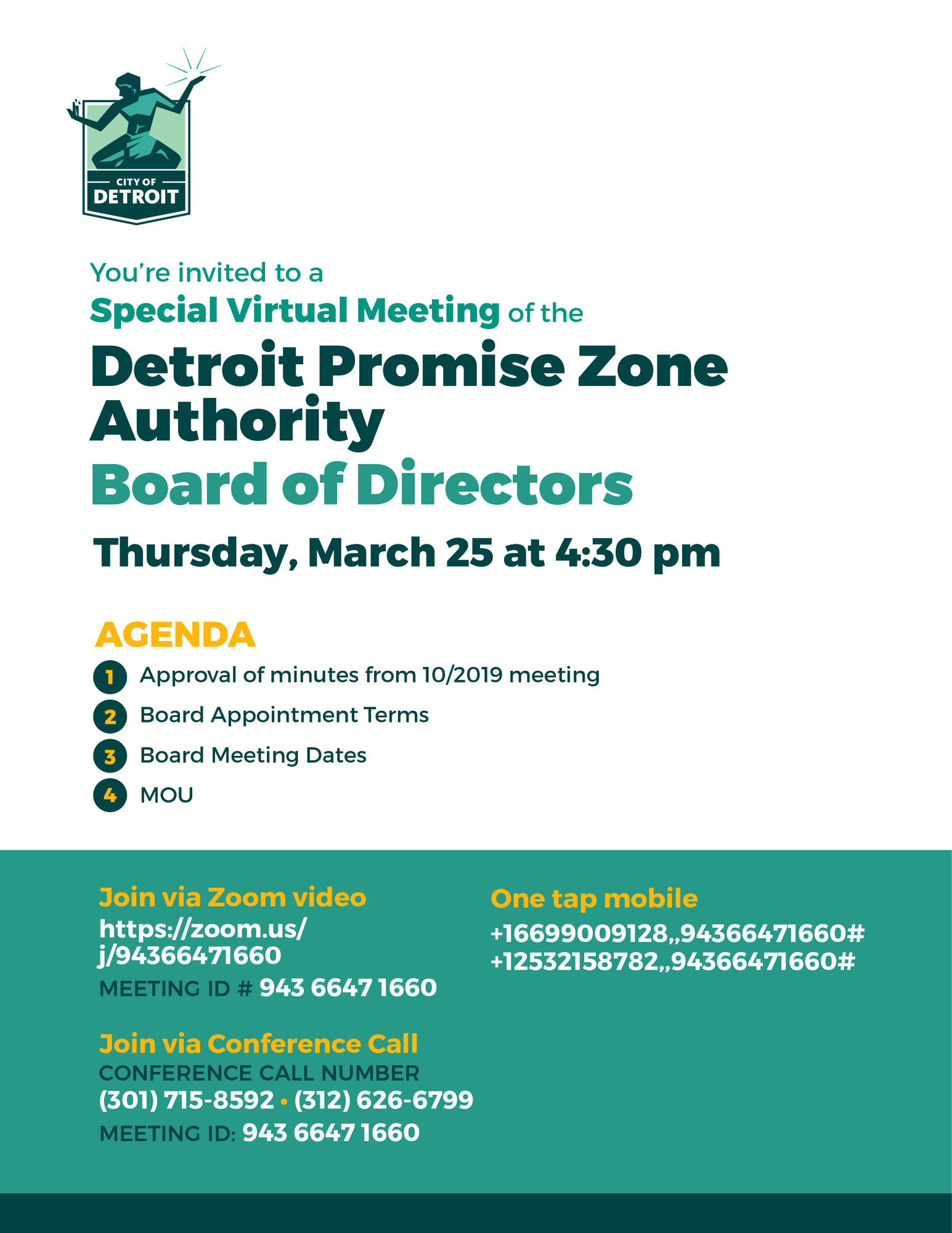 Detroit Promise Zone Authority Meeting 3.25.21