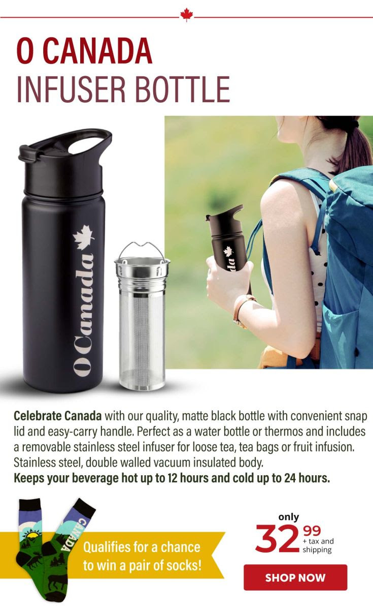 O Canada Infuser Bottle