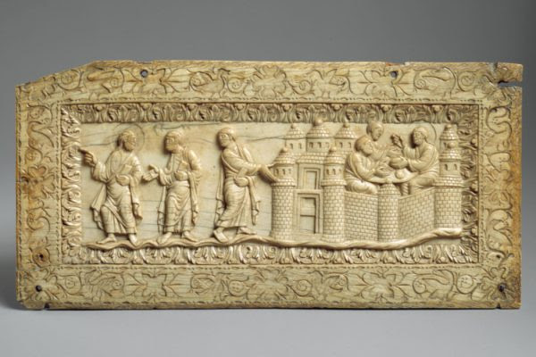 Scenes from Emmaus. Ivory plaque 8-9 centuries © Metropolitan Museum of Art