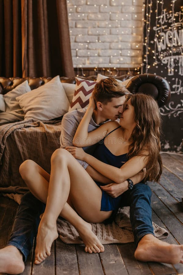 Romantic Couple in Love Feeling Happiness about Their Romance Spending  Christmas Eve Together- Image Stock Image - Image of family, holidays:  162032781