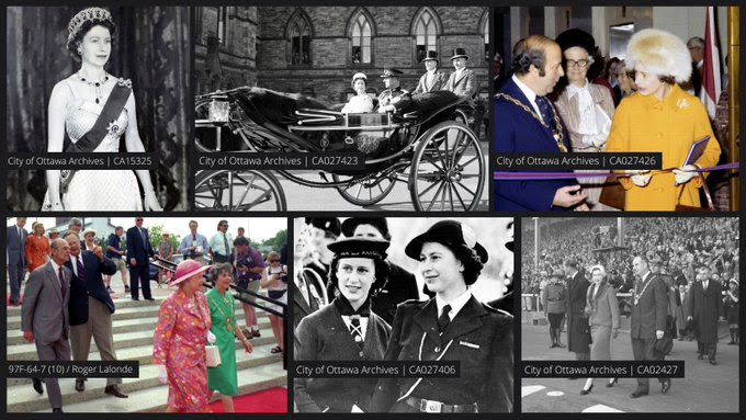 Photos of Her Majesty Queen Elizabeth II during her many visits to Ottawa.
