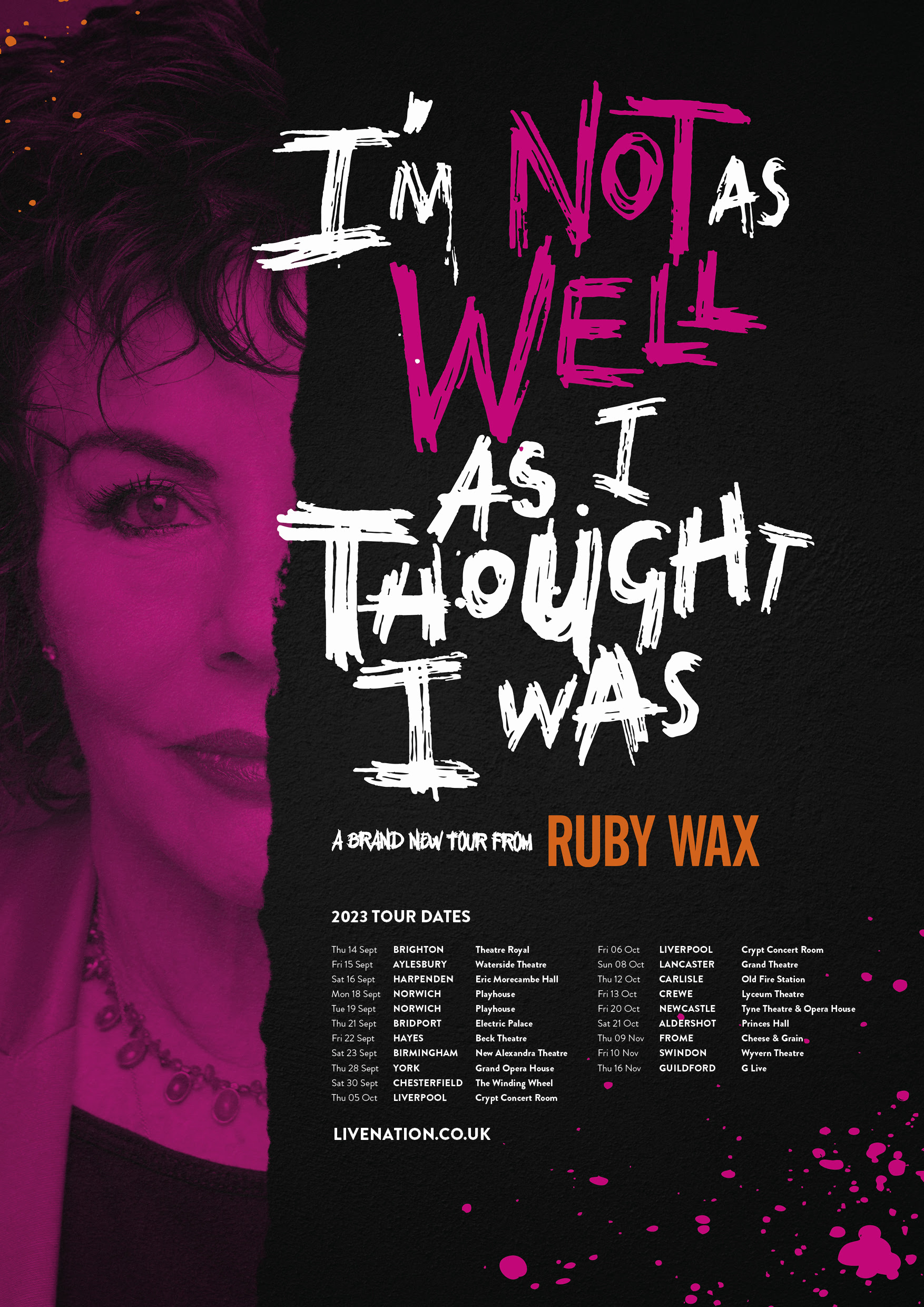ruby wax on tour