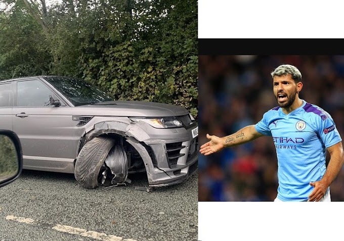 Manchester City Striker Sergio Aguero Involved in Car Crash While On The Way To Training 