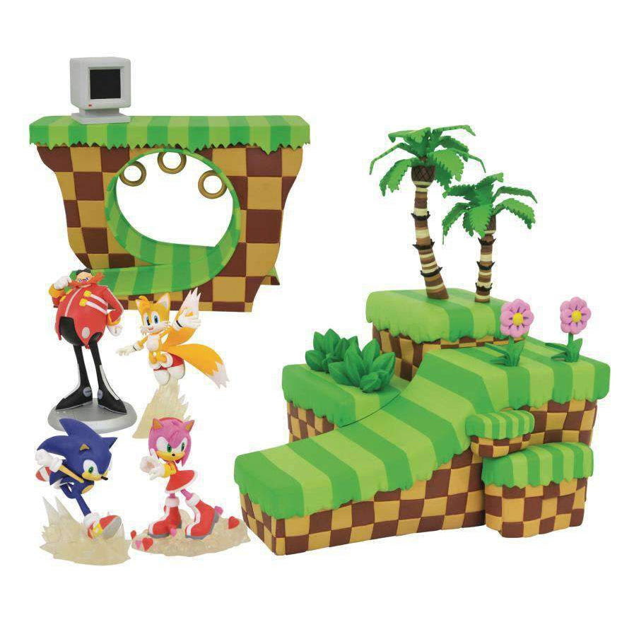 Image of Sonic The Hedgehog Wave 1 Set of 2 Diorama Playsets - AUGUST 2019